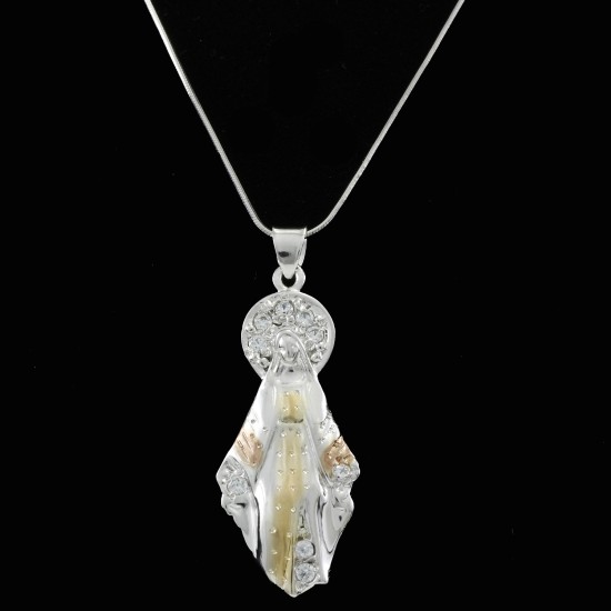 Saint Mary Two Tone Pendant