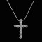 Cross With White Sapphire Stone