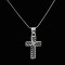 Cross With White Sapphire Stone