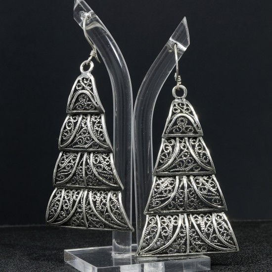 Filigree Long Dangle Vintage Style Earring