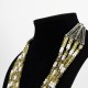 Freshwater Pearl 4 Roll With Citrine Necklace And Bedouin Oxidized Silver
