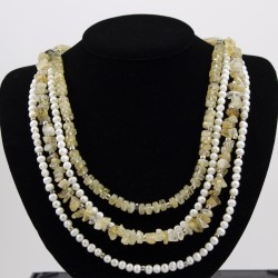Freshwater Pearl And Citrine Necklace