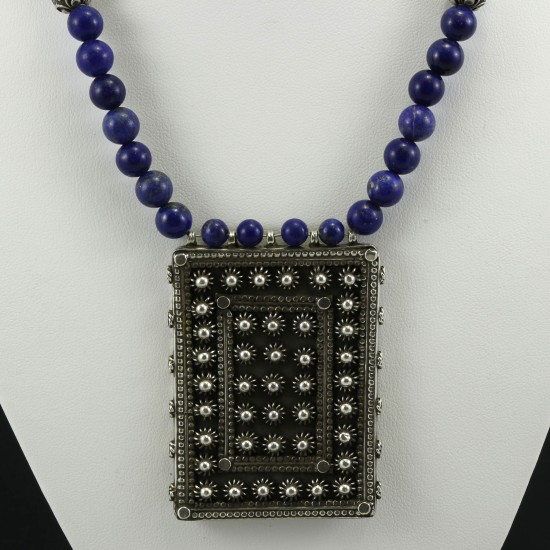 Vintage Bedouin Genuine Sinai Lapis Lazuli Necklace