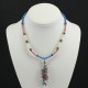 Freshwater Pearl,Rose Quartz And Turquoise Necklace