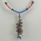 Freshwater Pearl,Rose Quartz And Turquoise Necklace