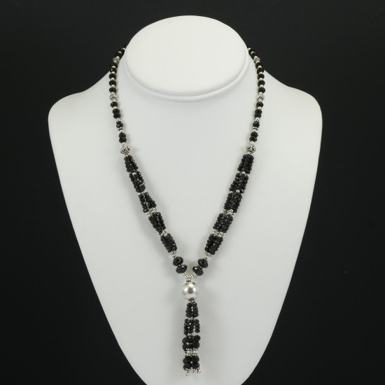Faceted Onyx Necklace