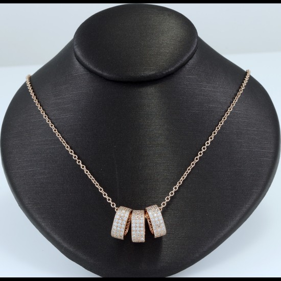 Fashionable Rose Gold Plated Necklace