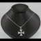 Cross With White Sapphire Stones