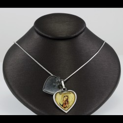 Saint Mary  With Jesus Icon Pendant