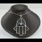 Fatima's Hand Vintage Filigree Oxidized Style Pendant