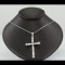 Cross With White Sapphire Stones