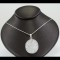 White Sapphire Pave Pendant