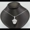 White Sapphire Head Of Tiger Pave Pendant