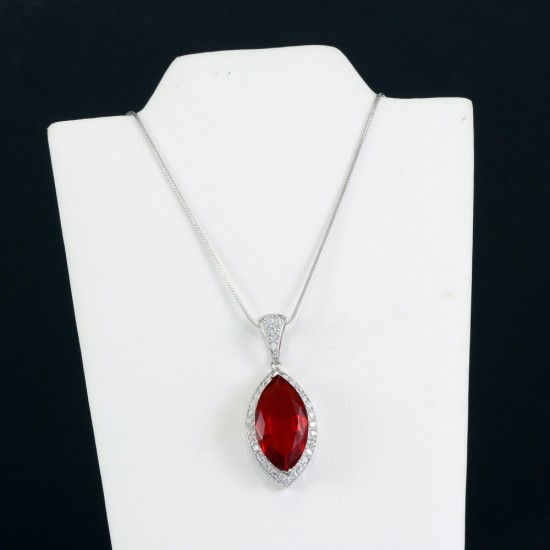 Ruby Marquise Shape Pendant