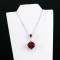Ruby Cushion Shape Pendant
