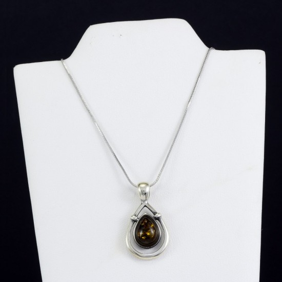 Brown Amber Pendant