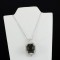 Smoke Topaz Cushion Shape Pendant